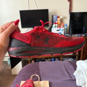 Under Armour HOVR Intake 6 Men’s Running Shoe in Red Black Size 13